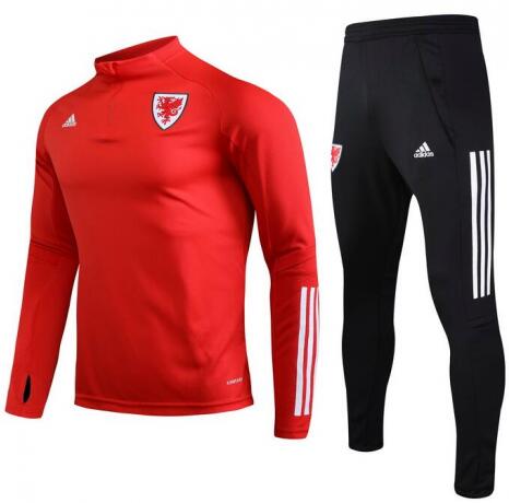 2020 Wales Red Sweat Shirt and Pants Training Kit